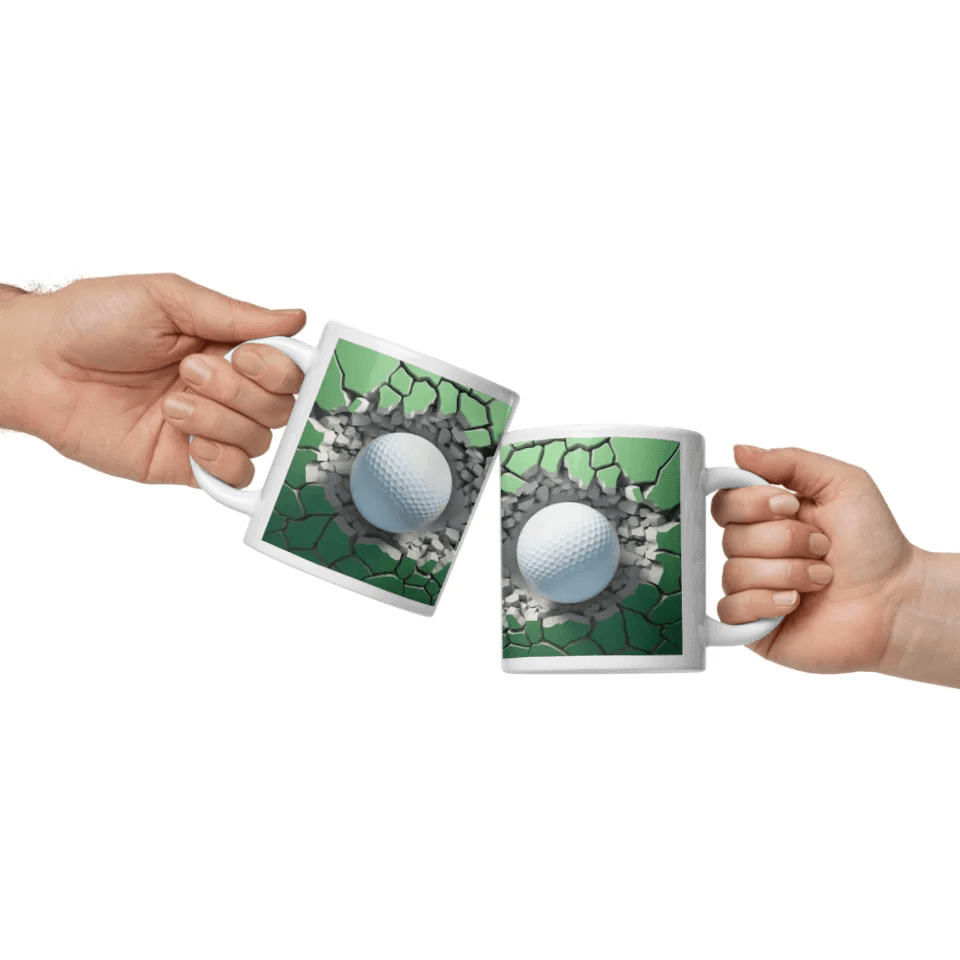 Custom 3D Golf Ball Mug - ARTFULANE