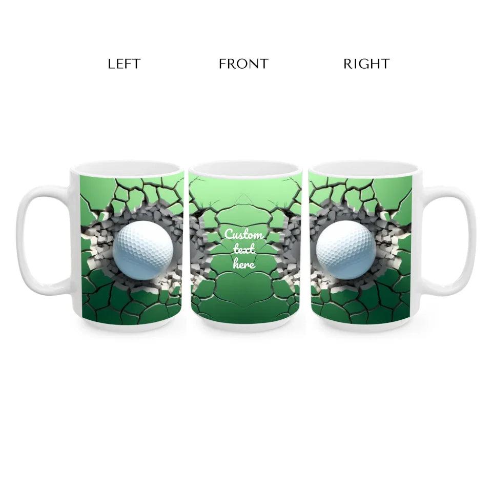 Custom 3D Golf Ball Mug - ARTFULANE