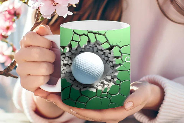 Custom 3D Golf Ball Mug - ARTFULANE