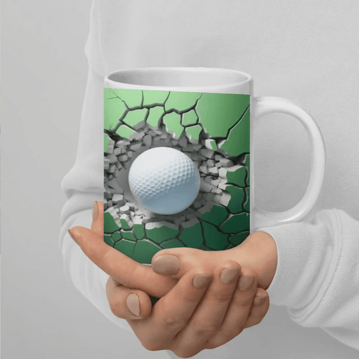 Custom 3D Golf Ball Mug - ARTFULANE