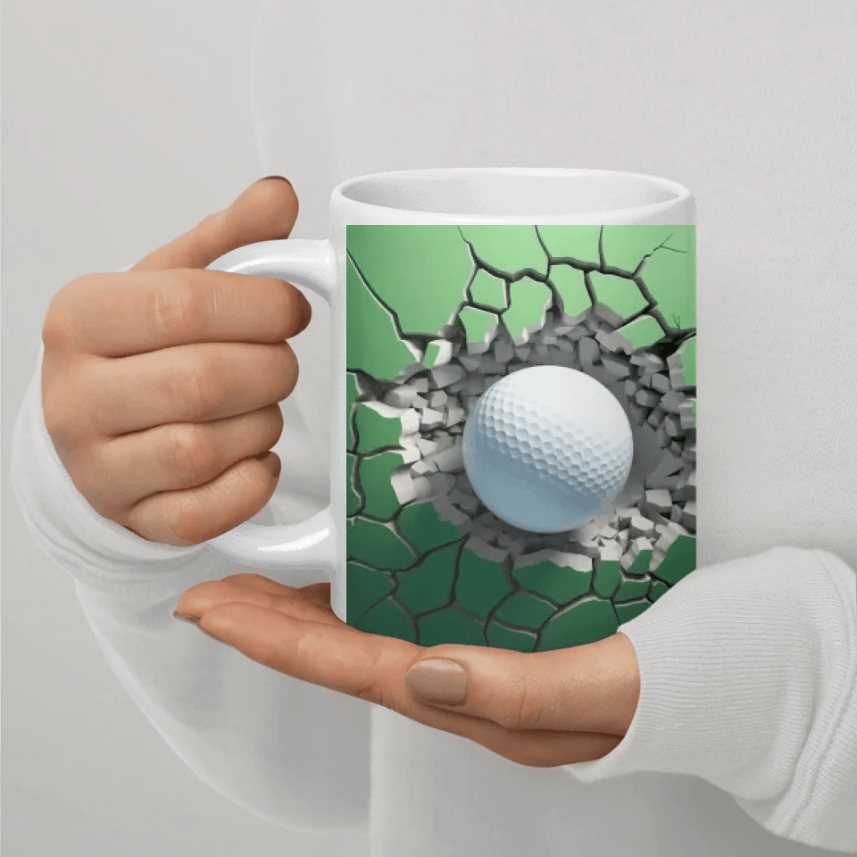 Custom 3D Golf Ball Mug - ARTFULANE