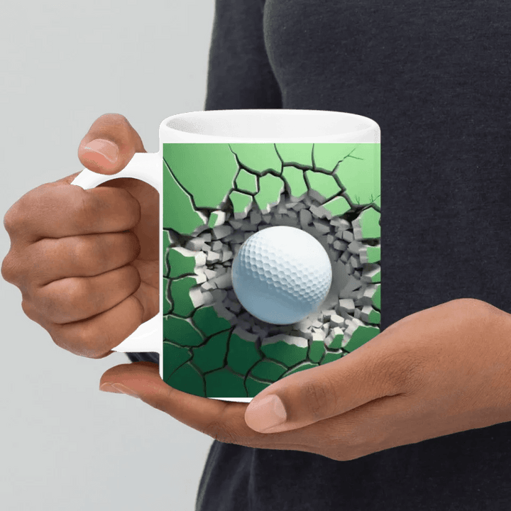 Custom 3D Golf Ball Mug - ARTFULANE