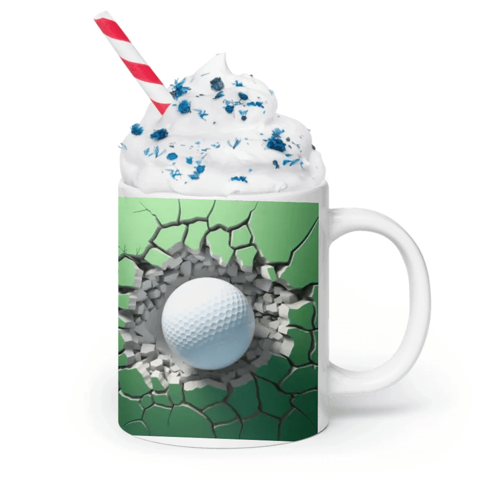 Custom 3D Golf Ball Mug - ARTFULANE