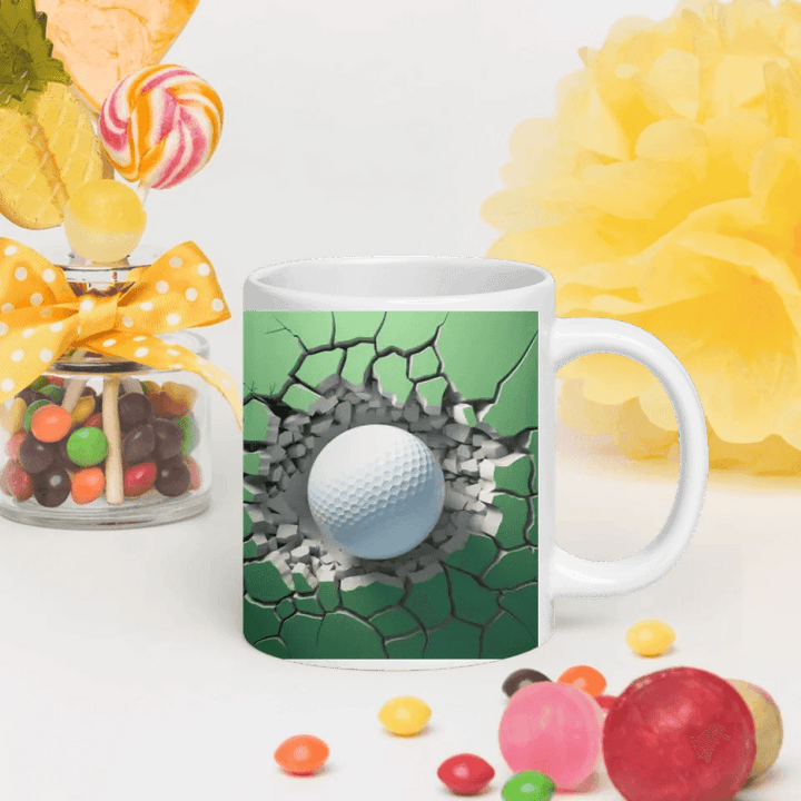 Custom 3D Golf Ball Mug - ARTFULANE