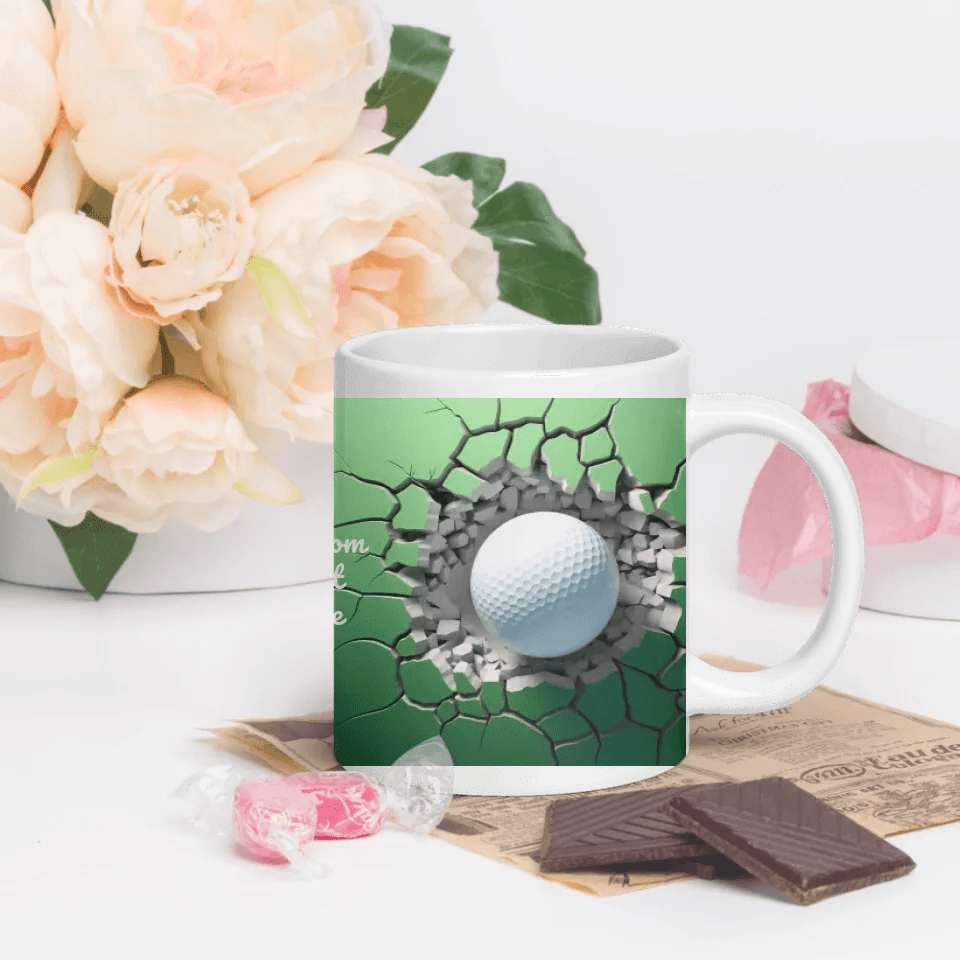 Custom 3D Golf Ball Mug - ARTFULANE