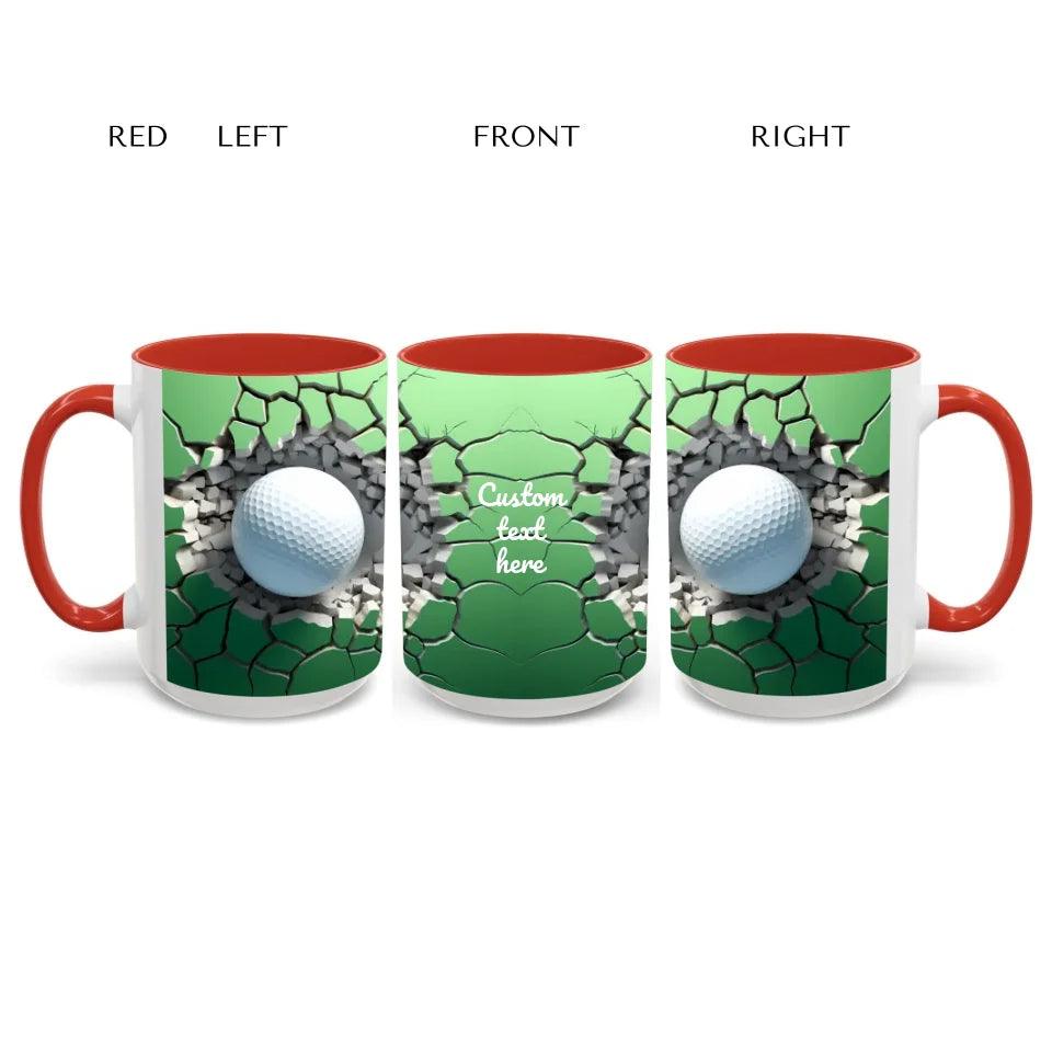 Custom 3D Golf Ball Mug - ARTFULANE