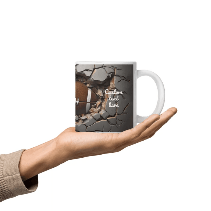 Custom 3D Football Mug - ARTFULANE