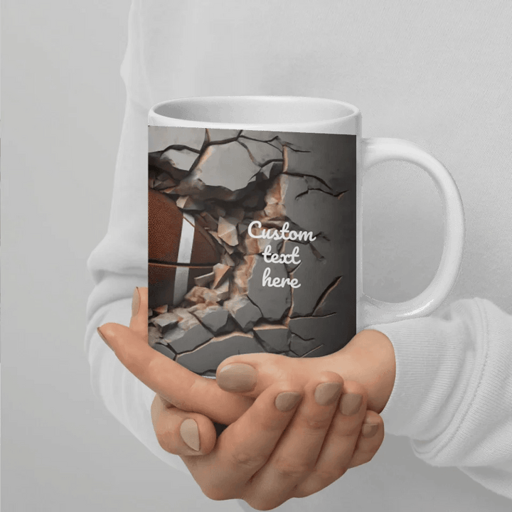 Custom 3D Football Mug - ARTFULANE