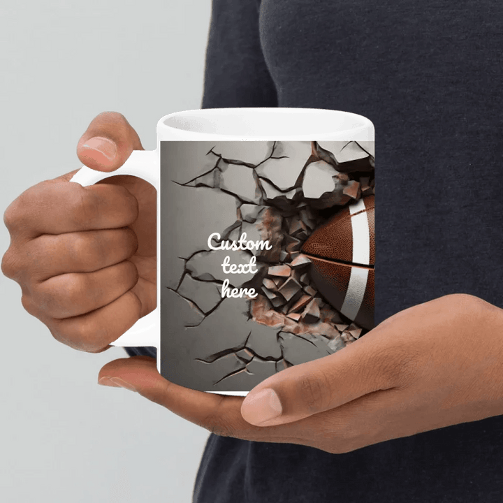 Custom 3D Football Mug - ARTFULANE