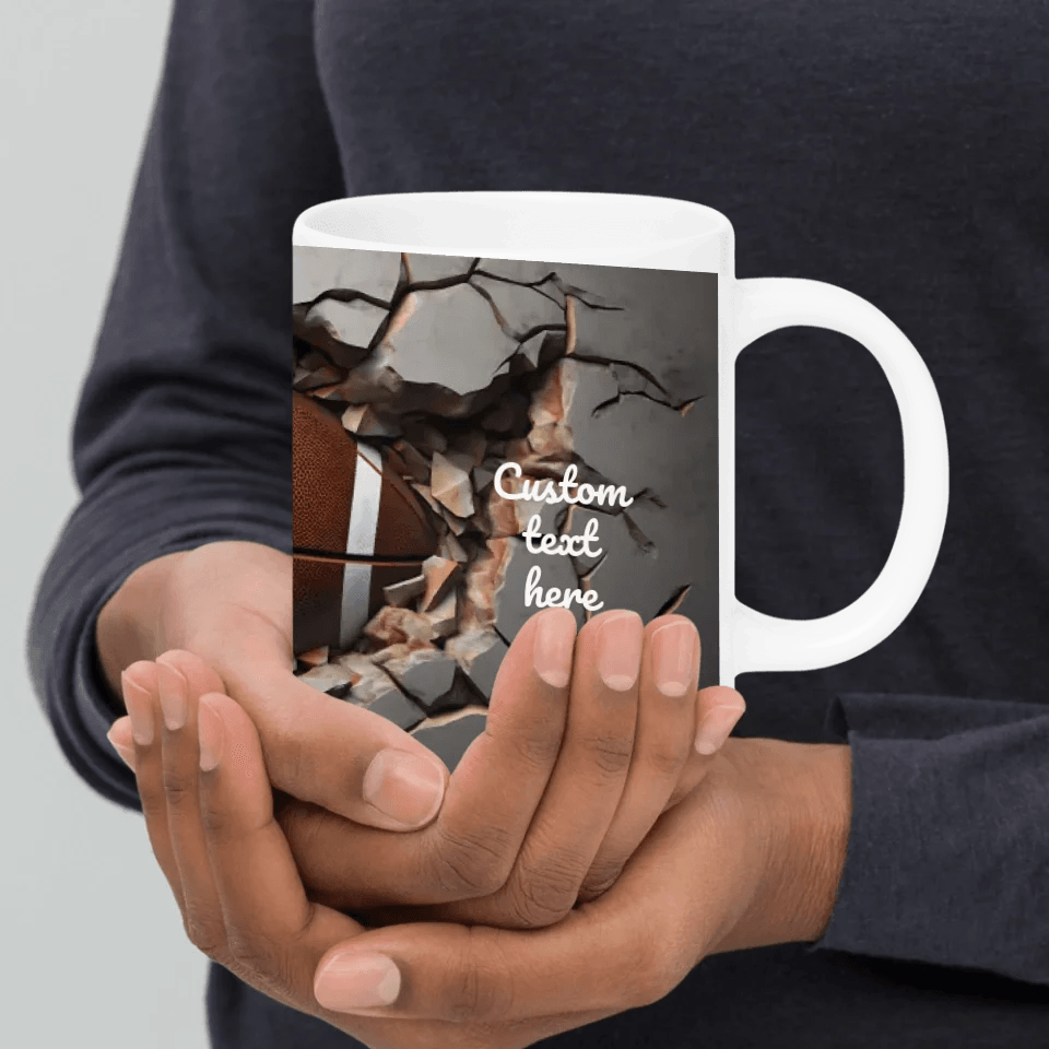 Custom 3D Football Mug - ARTFULANE