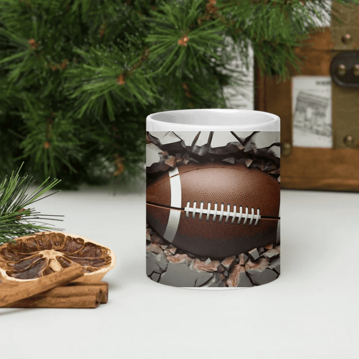 Custom 3D Football Mug - ARTFULANE