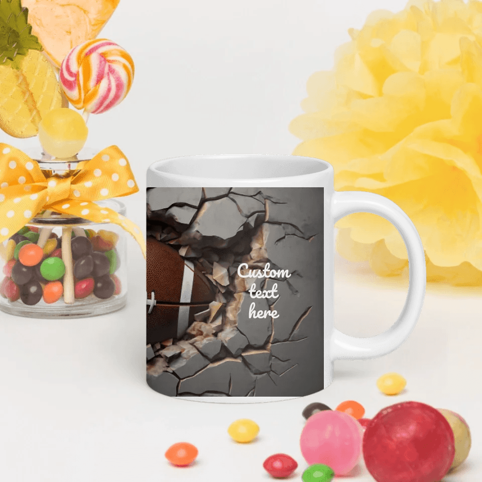 Custom 3D Football Mug - ARTFULANE