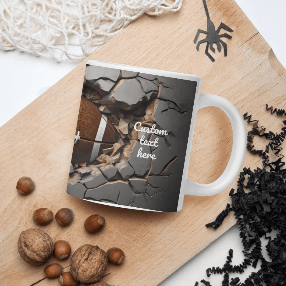 Custom 3D Football Mug - ARTFULANE