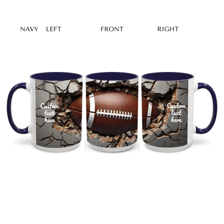 Custom 3D Football Mug - ARTFULANE