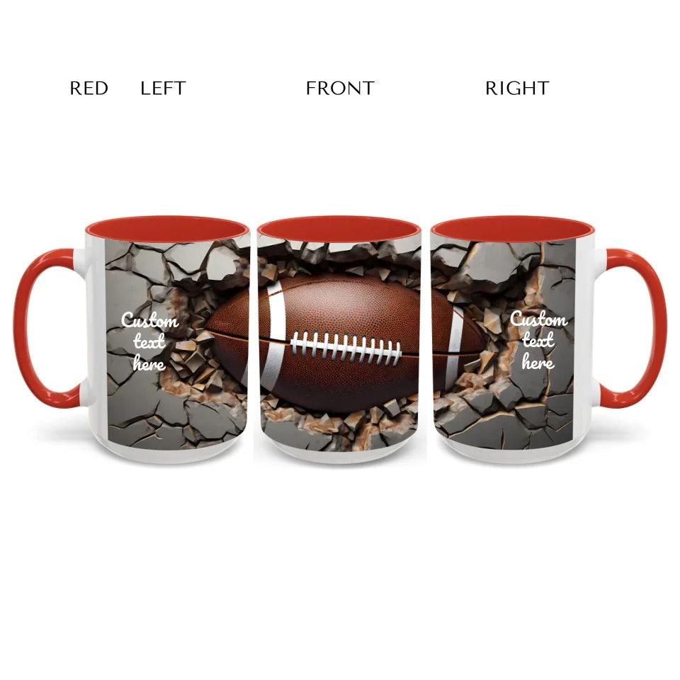 Custom 3D Football Mug - ARTFULANE