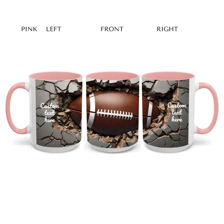 Custom 3D Football Mug - ARTFULANE