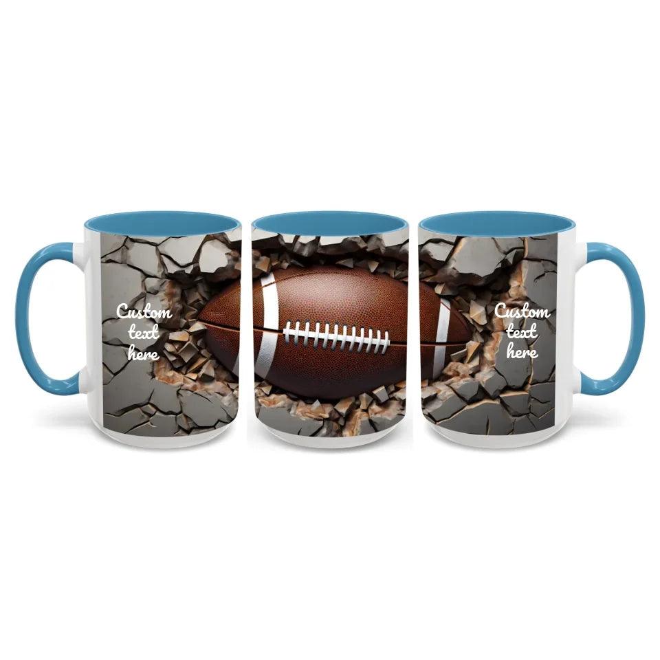 Custom 3D Football Mug - ARTFULANE