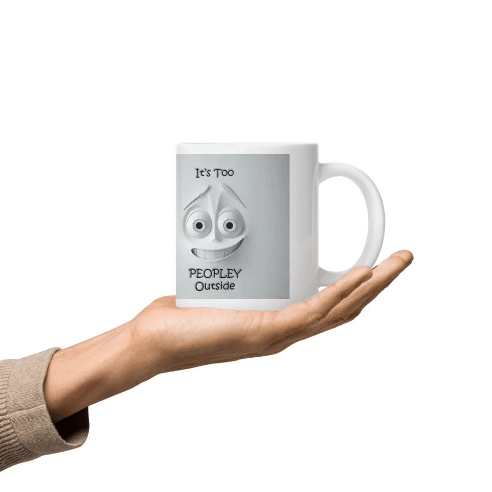 Custom 3D Anxious Face Mug - ARTFULANE