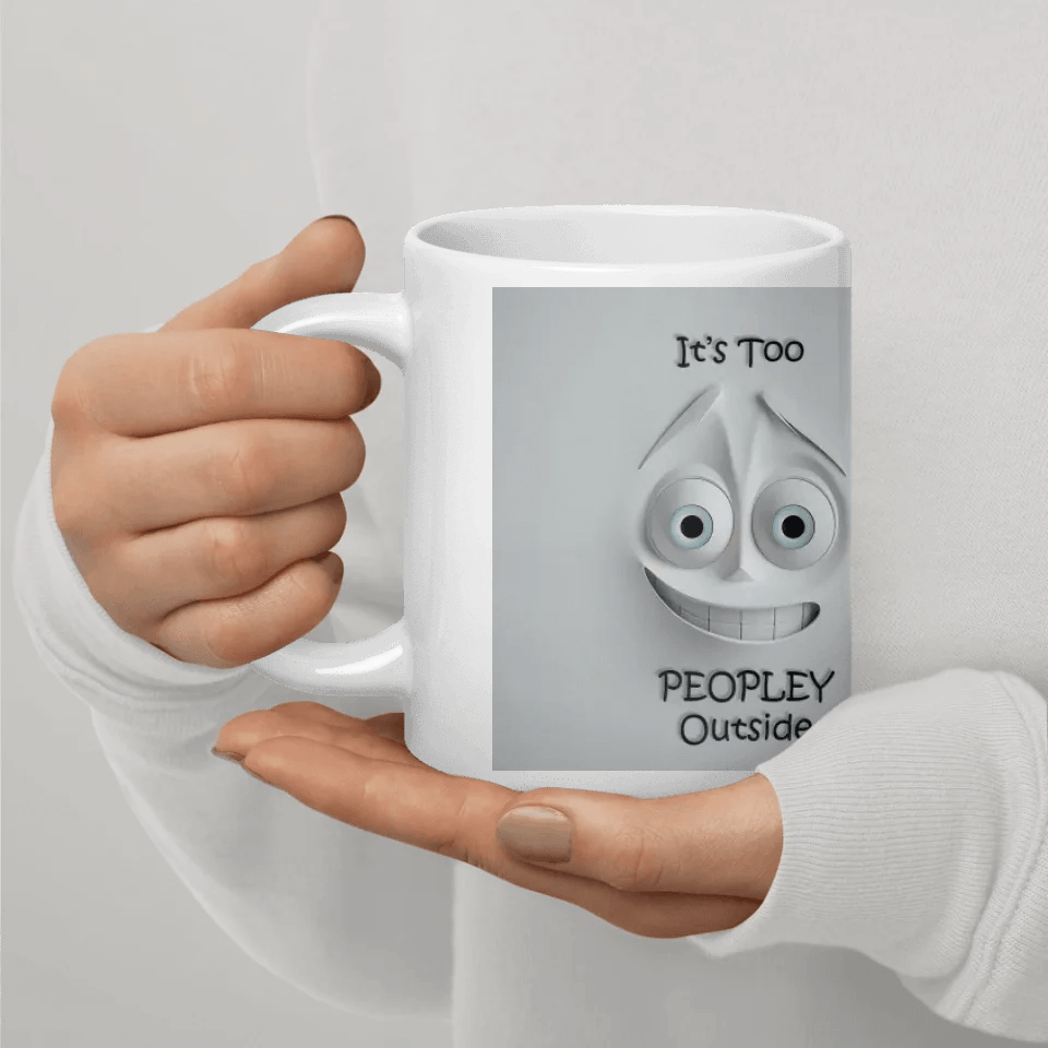 Custom 3D Anxious Face Mug - ARTFULANE