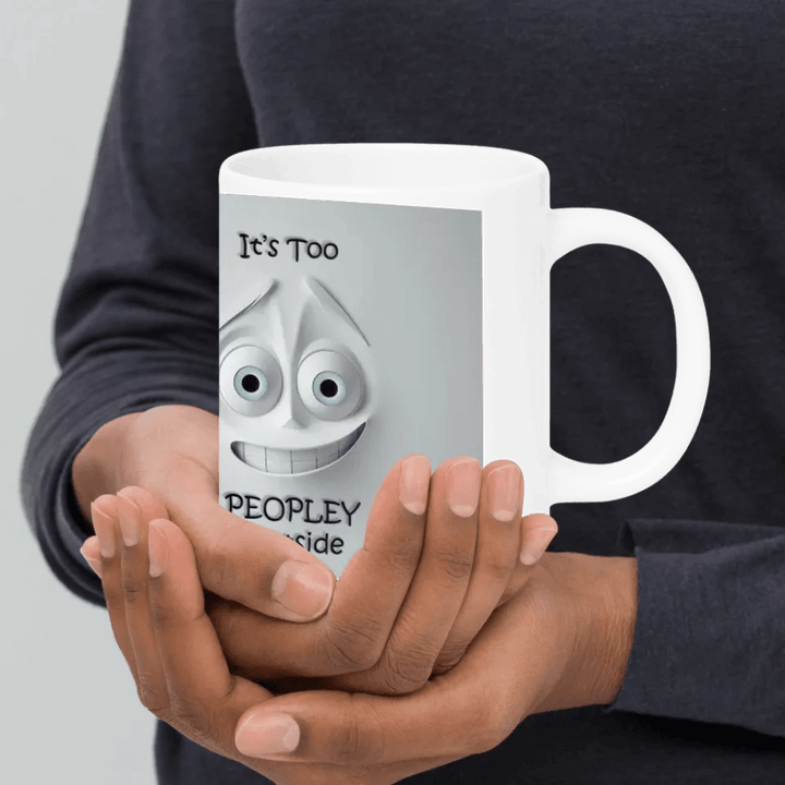 Custom 3D Anxious Face Mug - ARTFULANE