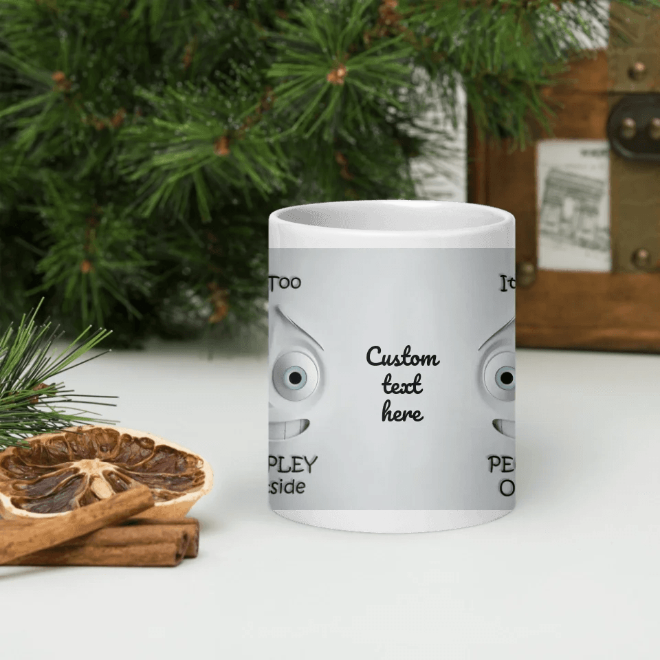 Custom 3D Anxious Face Mug - ARTFULANE