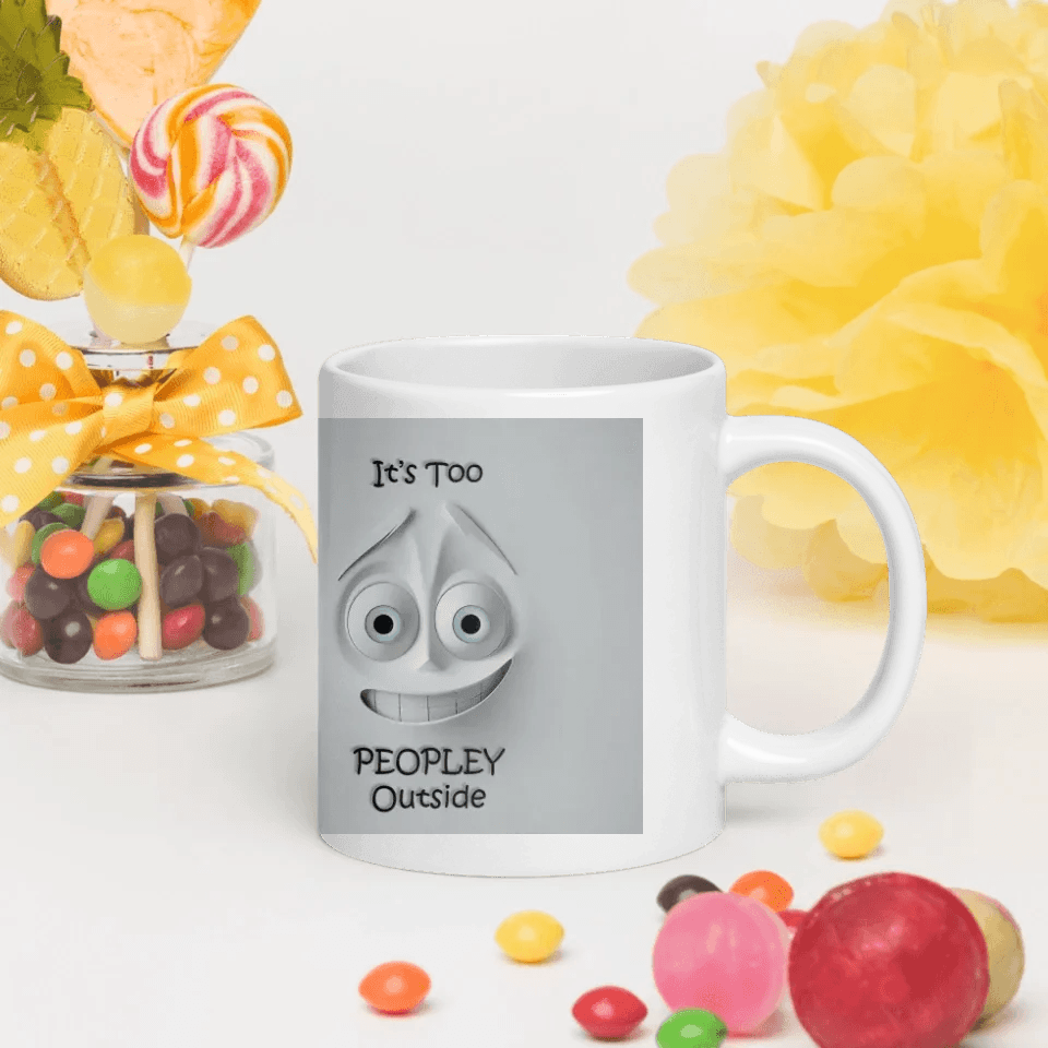 Custom 3D Anxious Face Mug - ARTFULANE