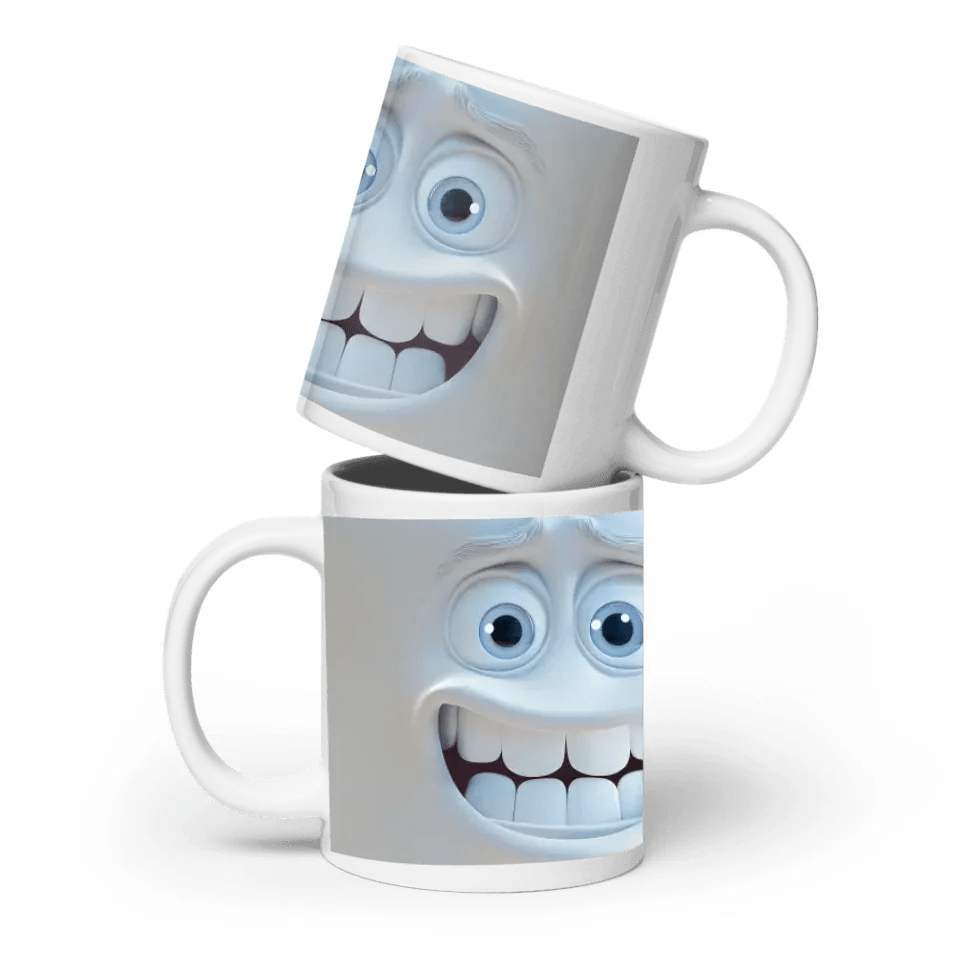 Custom 3D Sarcastic Face Mug - ARTFULANE