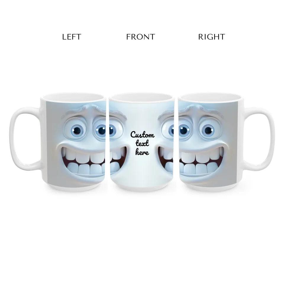 Custom 3D Sarcastic Face Mug - ARTFULANE