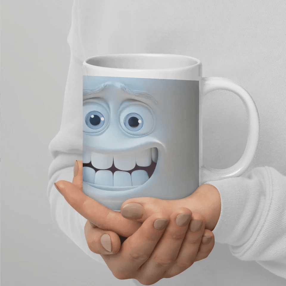 Custom 3D Sarcastic Face Mug - ARTFULANE