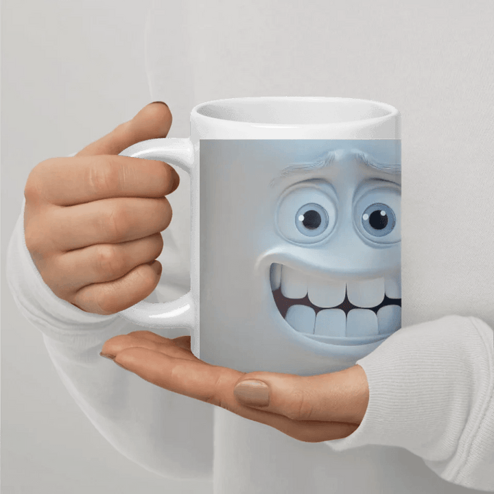 Custom 3D Sarcastic Face Mug - ARTFULANE