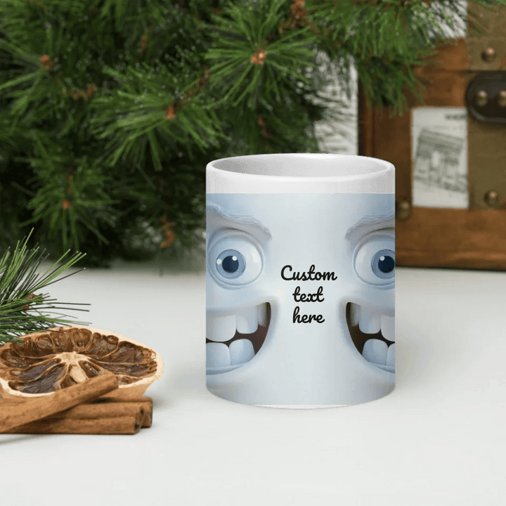 Custom 3D Sarcastic Face Mug - ARTFULANE