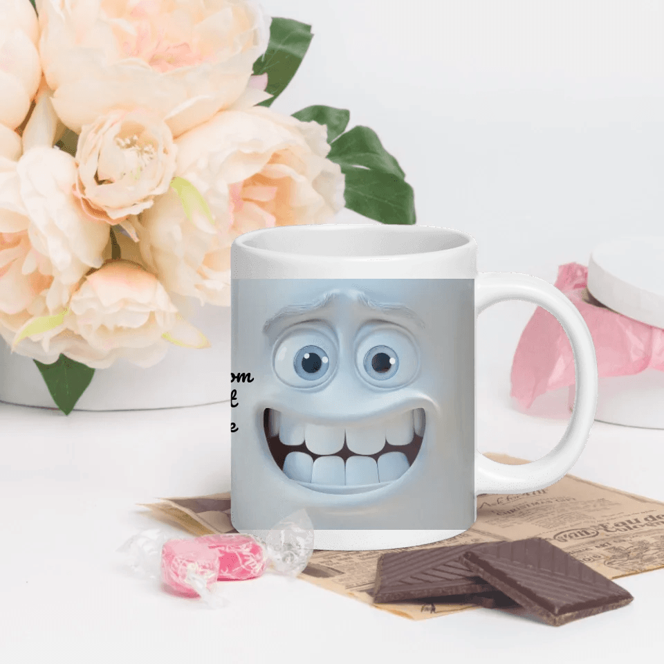 Custom 3D Sarcastic Face Mug - ARTFULANE