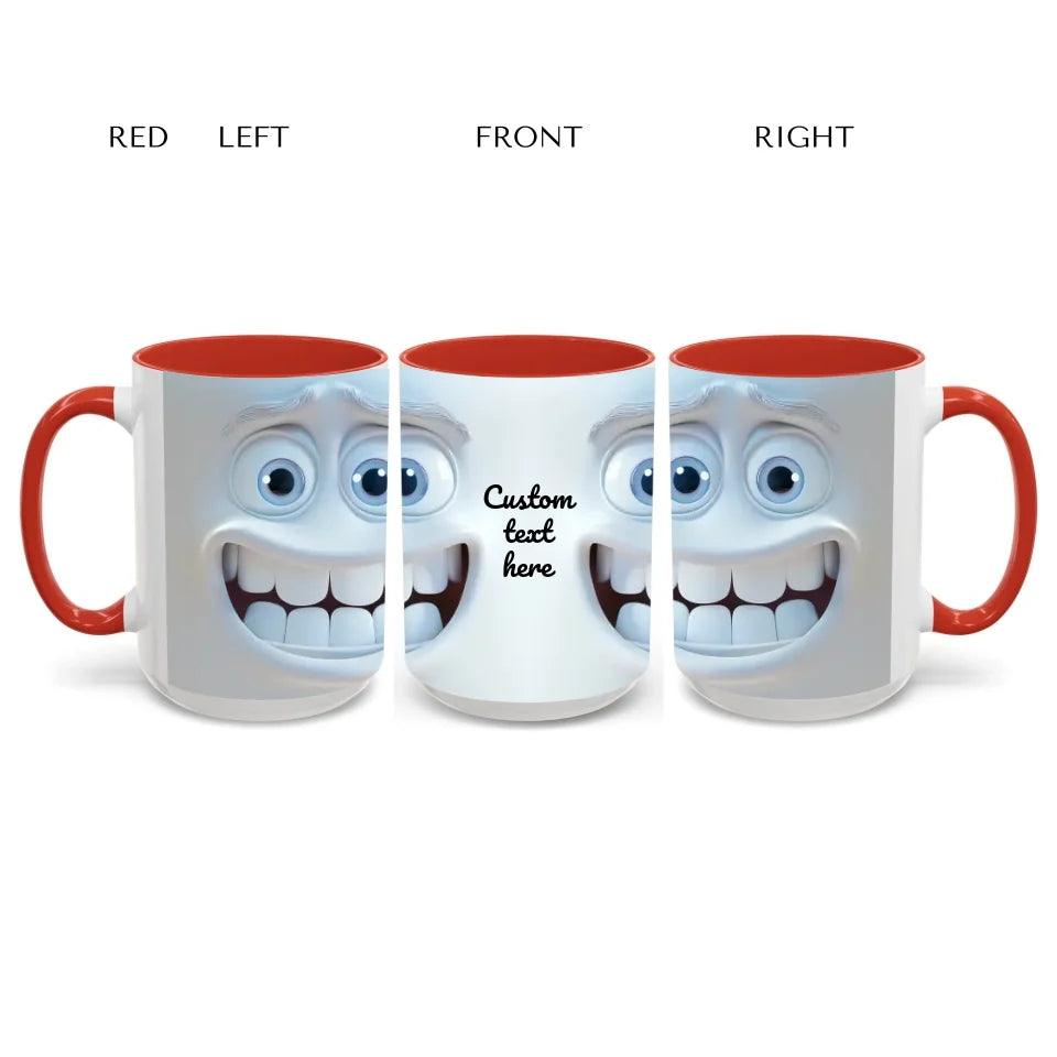 Custom 3D Sarcastic Face Mug - ARTFULANE