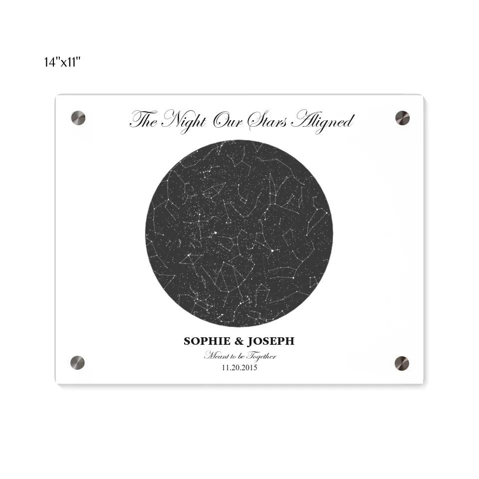 Custom Circle Star Map - ARTFULANE