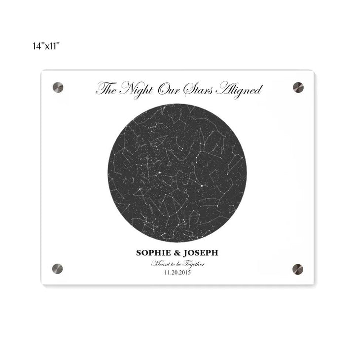 Custom Circle Star Map - ARTFULANE