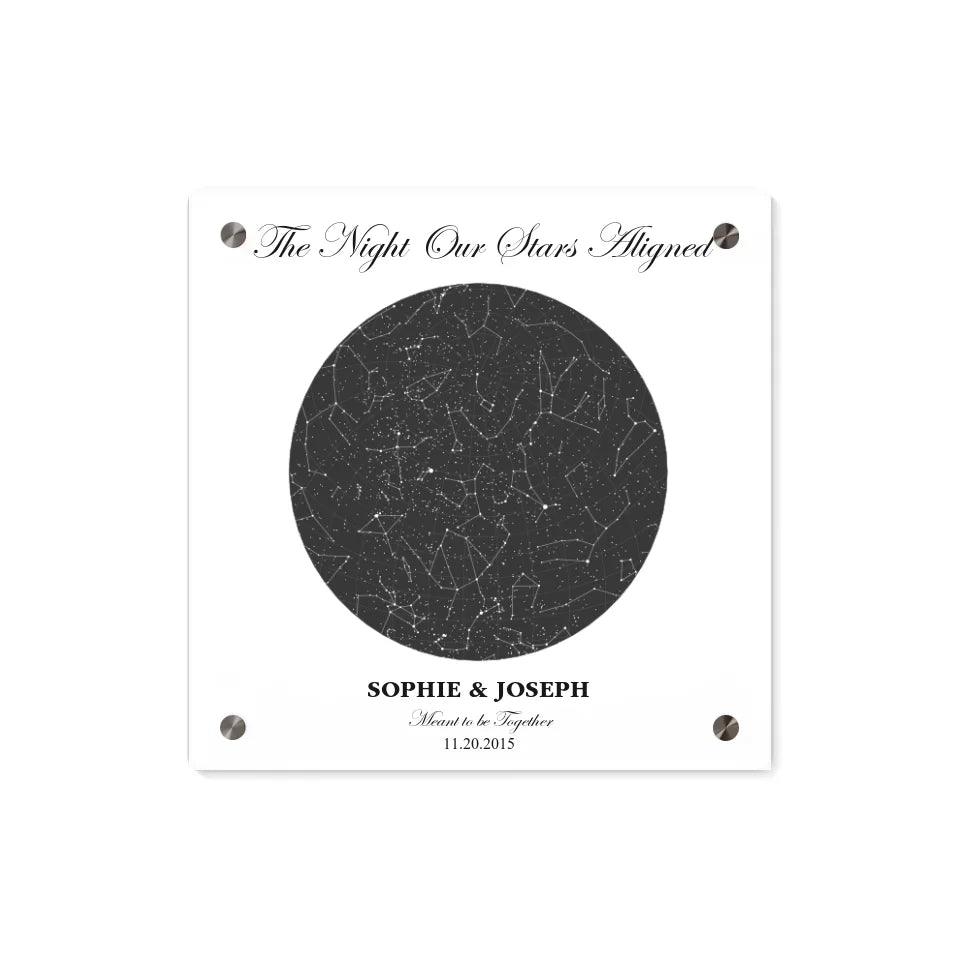 Custom Circle Star Map - ARTFULANE