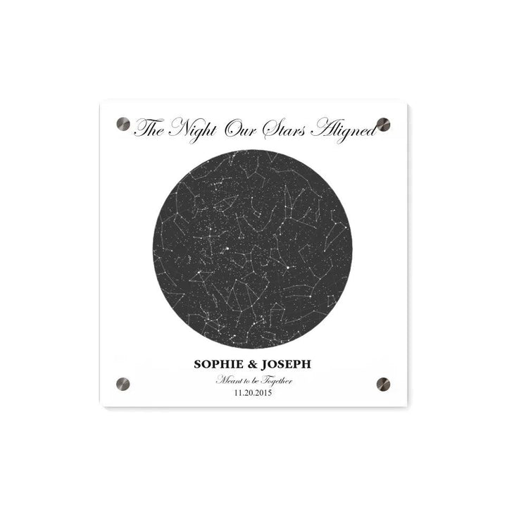 Custom Circle Star Map - ARTFULANE