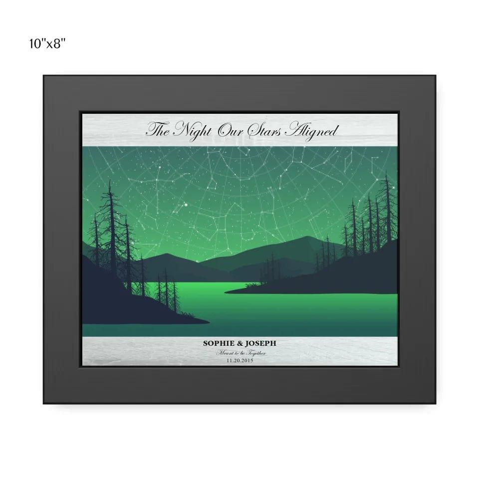 Custom Green River Landscape Star Map - ARTFULANE