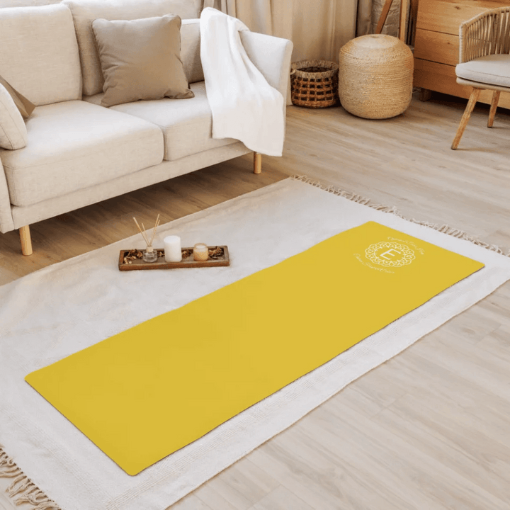 Custom Mandala Monogram Line Art Yoga Mat - ARTFULANE