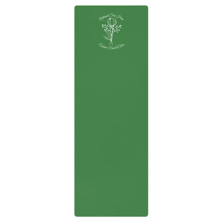 Custom Bunch of Flowers Line Art Yoga Mat - ARTFULANE