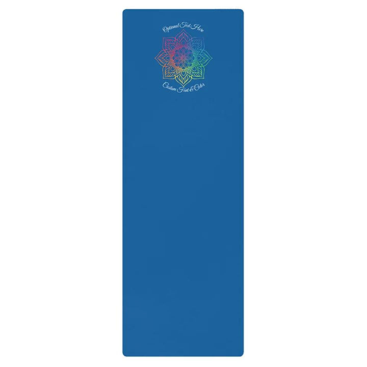 Custom Rainbow & Gold Mandala Line Art Yoga Mat - ARTFULANE