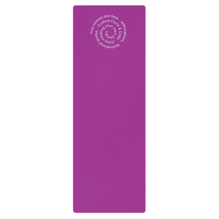 Custom Spiral Text Yoga Mat - ARTFULANE