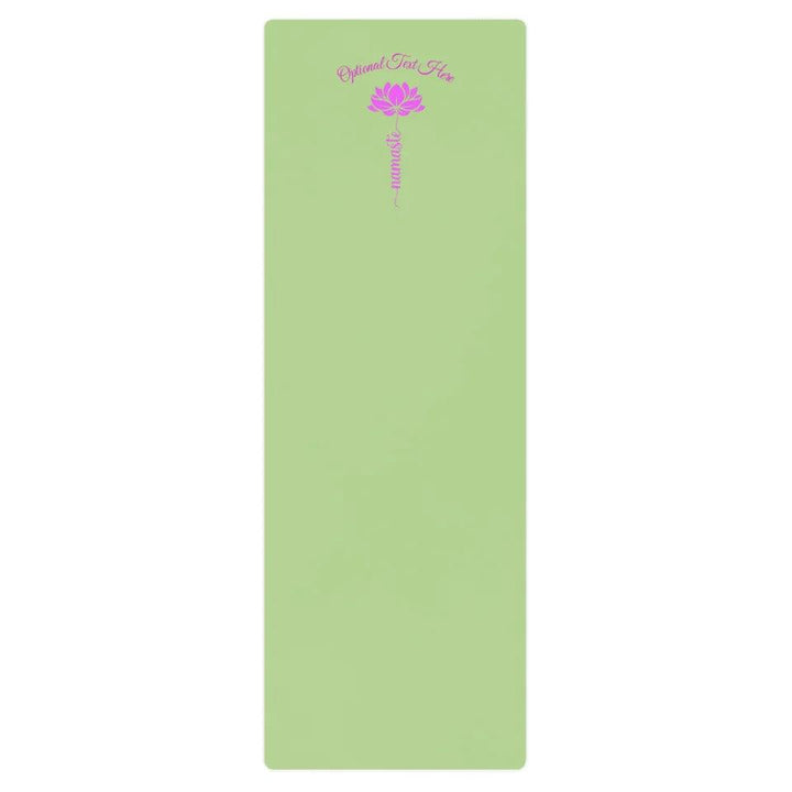 Custom Pink Lotus Flower Namaste Yoga Mat - ARTFULANE