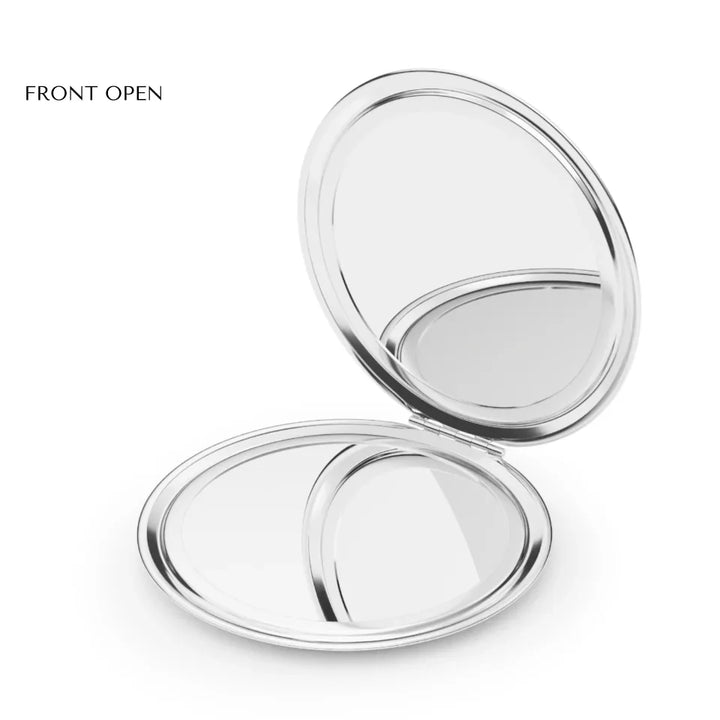 Compact Travel Mirror Front Open