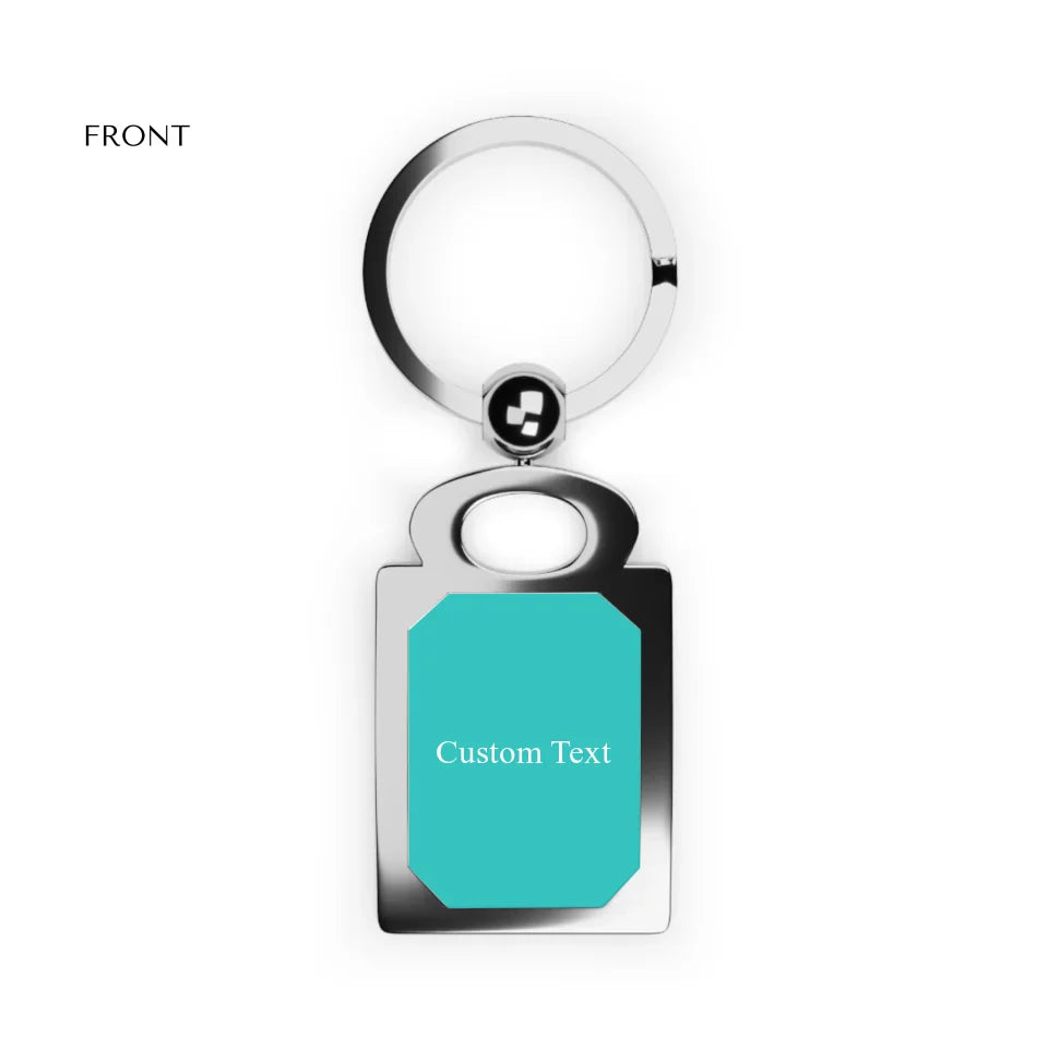 Rectangle Photo Keyring front