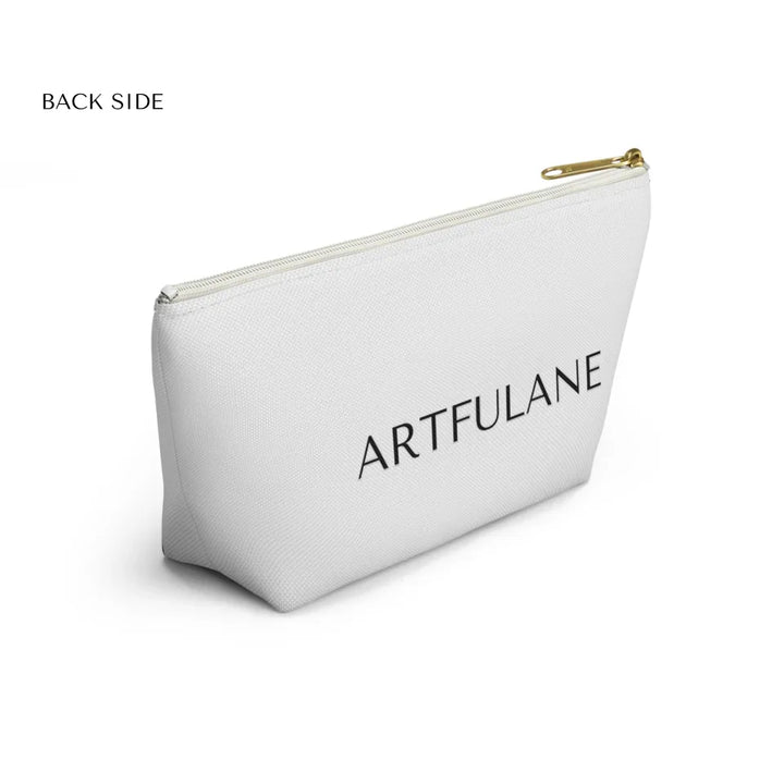 Structured Accessory Pouch w T-bottom Back Side