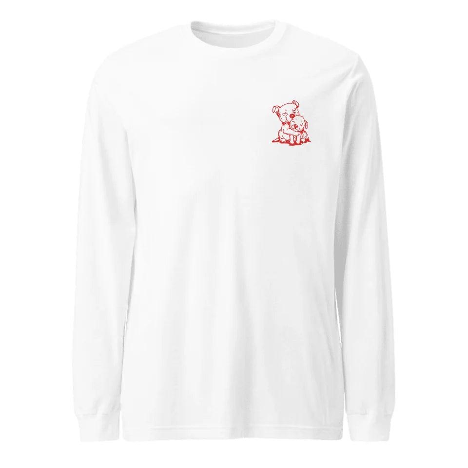 Custom Embroidered Animal Hug Long Sleeve Tee - ART-LST290 - ARTFULANE