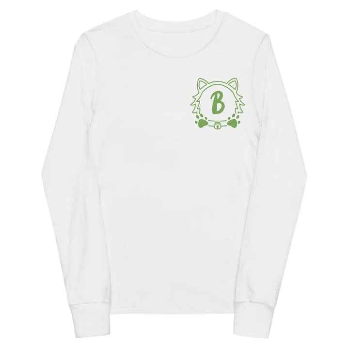 Custom Embroidered Cat Dog Face Monogram Long Sleeve Tee - ART-LST289 - ARTFULANE