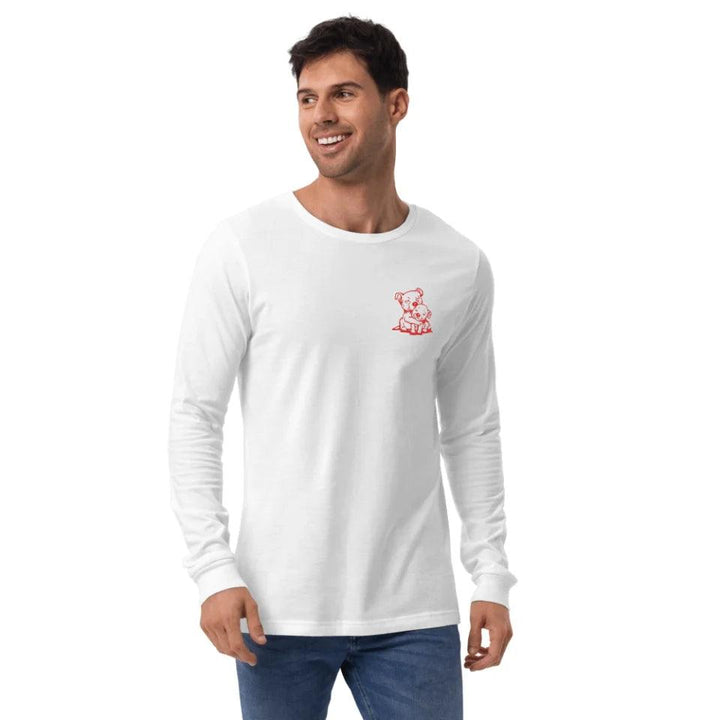 Custom Embroidered Animal Hug Long Sleeve Tee - ART-LST290 - ARTFULANE