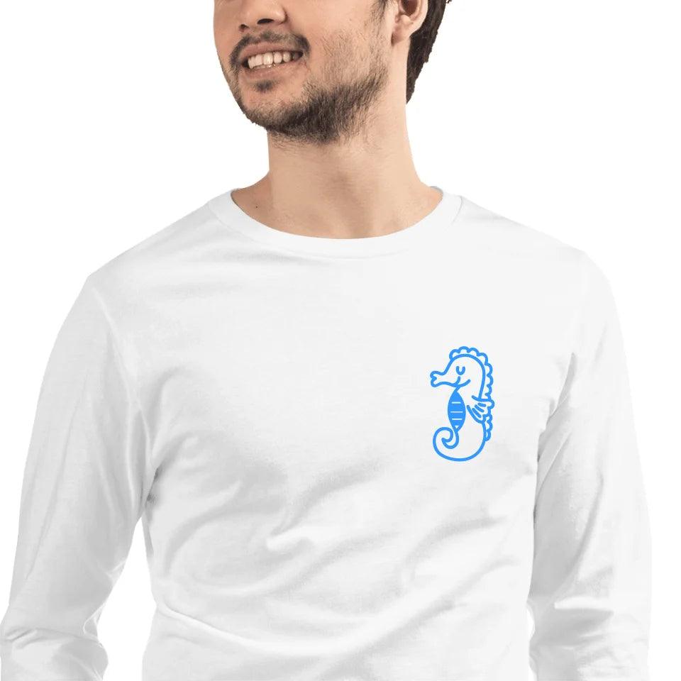 Custom Embroidered Cute Sea Animal Long Sleeve Tee - ART-LST291 - ARTFULANE